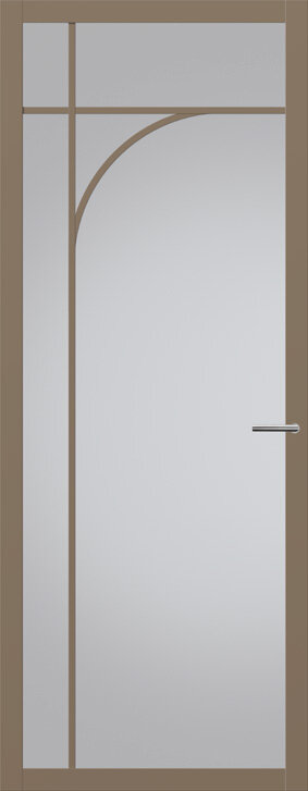 Binnendeur met glas NC101 Leem Taupe | Nuance